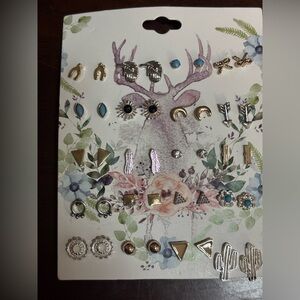 Assorted Silver and Gold Earring Set